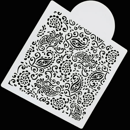 

Paisley Cake Fondant Cupcake Decorating Baking Cupcake Templates Stencil