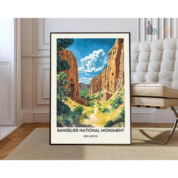 Bandelier National Monument Poster, Unframed Paper Poster 8x10in