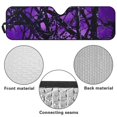 thumbnail image 6 of Uorisanigo Windshield Sun Shade, Shade Heat Shield, 52.95 in *16.14 in, Suitable for 1997-2017 Jeep Wrangler Rubicon Sahara TJ JK JKU 2/4 Doors(Purple Hunting Camo Forest), 6 of 7