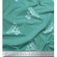 thumbnail image 3 of Soimoi Cotton Duck Fabric Leaves & Lotus Block Print Fabric by Yard 42 Inch Wide, 3 of 3