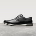 thumbnail image 3 of Zapatos de Vestir para Hombre Bruno Marc Casual Oxfords Negros Talla 9, 3 of 9