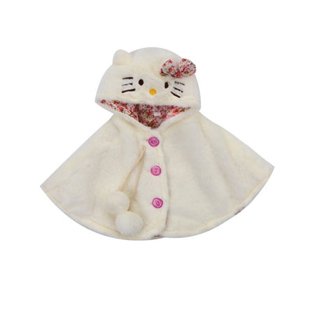 

Nokpsedcb Toddler Baby Girls Cat Hooded Cloak Jacket Warm Coat Poncho