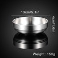thumbnail image 1 of 304 Stainless Steel Double Thickness Round Plates and Dishes Double Insulated Plate Kitchen Utensils C, 1 of 6