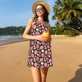 thumbnail image 3 of Balery Strawberry Vestidos de verano para mujer con estampado: vestido holgado sin mangas, vestido playero informal y cómodo para días calurosos., 3 of 7