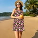 thumbnail image 3 of Balery Strawberry Vestidos de verano para mujer con estampado: vestido holgado sin mangas, vestido playero informal y cómodo para días calurosos., 3 of 7