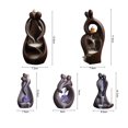 thumbnail image 6 of Sunjoy Tech Backflow Burner Hug Posture Exquisite Carved Stable Base Relive Stress Relaxing Waterfall Incense Holder Handcrafted Backflow Sandalwood Incense Burner Yoga Room Decor, 6 of 8