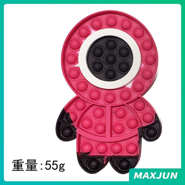 NUEVO Squid Game pop it fidget Stress Relief Toy Squid Game 55g burbuja de silicona para aliviar el estrés Sque