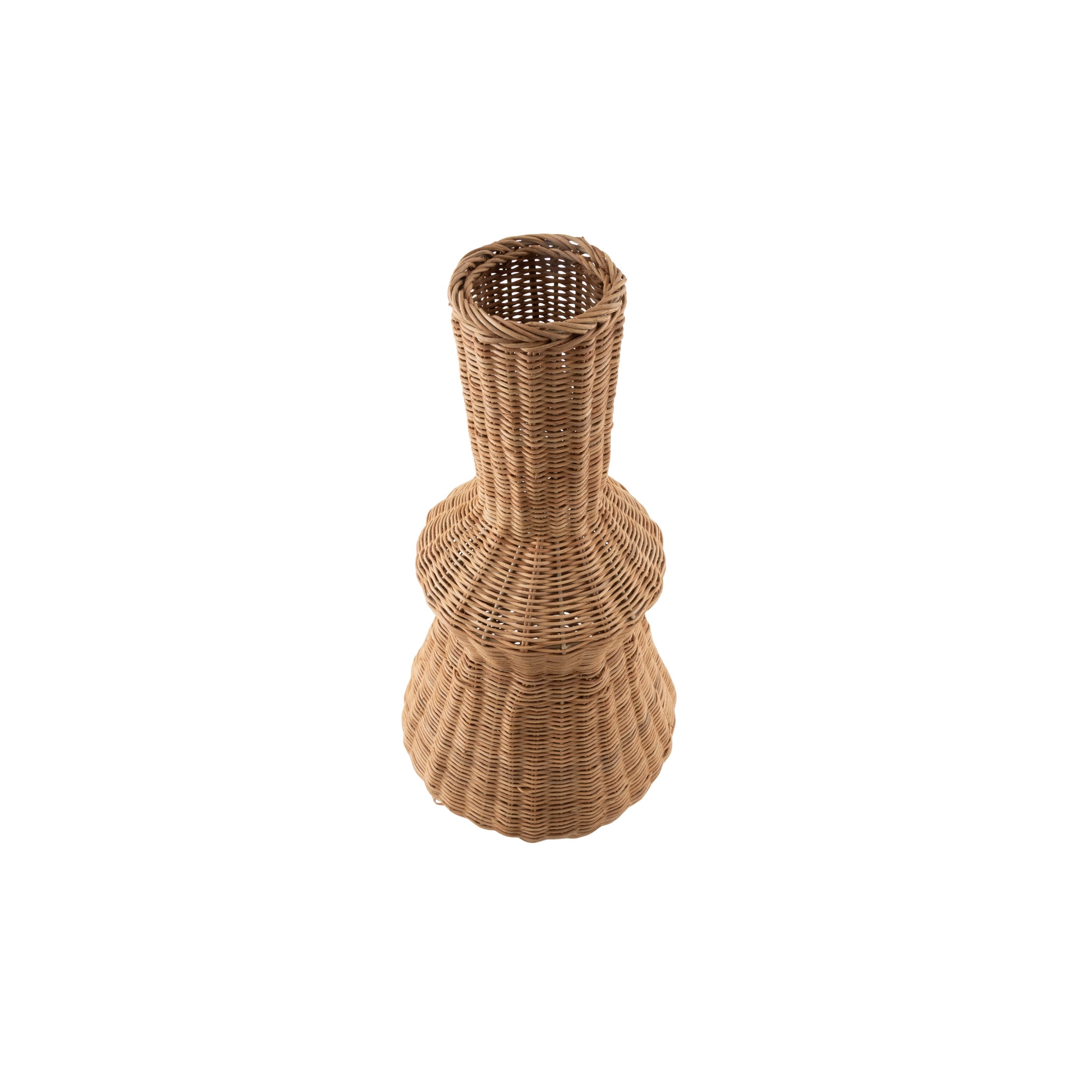 DecMode 24" Handmade Wrapped Brown Seagrass Vase