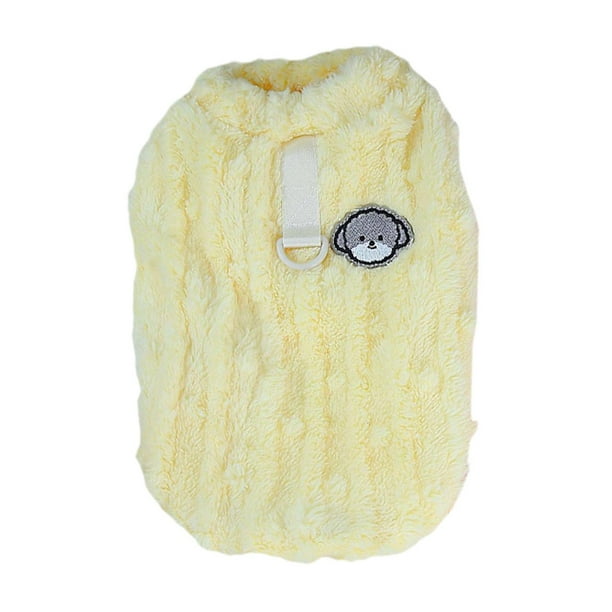Suéter para mascotas, clásico, de punto, grueso, para vacaciones, cómodo, para invierno. Amarillo