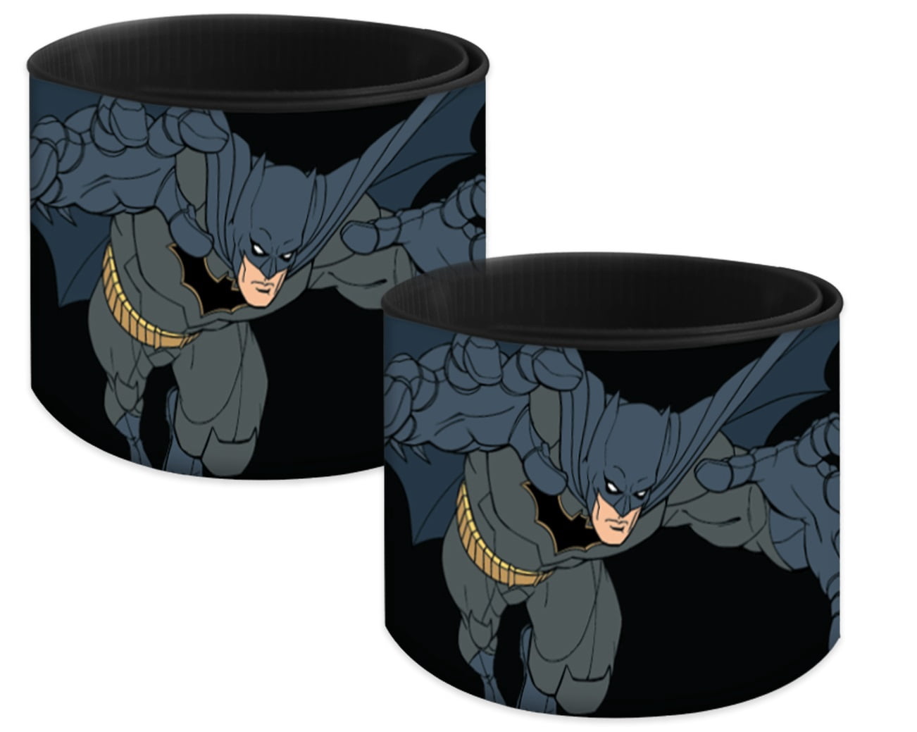 Warner Bros. Unisex Multi-Color Batman Unisex Slap Bracelet Party Favor, 4 Count