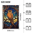 thumbnail image 3 of Owl Trees Fruit Flowers Leaves Ring Binder Notebook Journey Note Diary College Ruled Spiral Notebook Study Loose Leaf Paper A5 60 Pages, 3 of 8