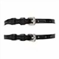 thumbnail image 3 of Huntley Equestrian Premium English Leather Spur Straps (Black, 18" Inches Long), 3 of 4