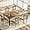 Brown, variant on Jojoka Dining Table for 6-8 People, 78.7" Rectangle Wood Top Dining Table for Kitchen, Dining Room, Rustic Brown