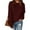 Black, variant on Free Shipping Women's Oversized Crewneck Sweater Puff Long Sleeve Cable Slouchy Pullover Jumper Tops Classic Solid Knit Sweaters