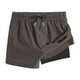 thumbnail image 2 of MKOSPLRT Kids' Quick-Dry Swim Trunks 4-15 Years Lightweight Double-Layer Swim Shorts with Mesh Pocket UPF 50+ Sun Protection, 2 of 5