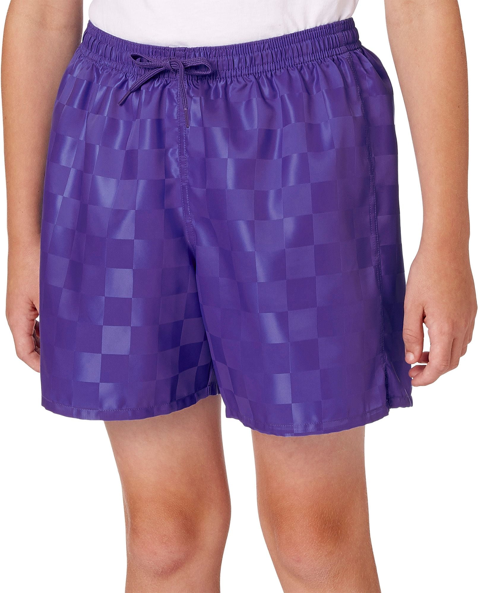 purple soccer shorts