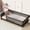 Espresso, variant on DRNANLIT Twin Size Floor Bed with Safety Guardrails without Door, Solid Rubber Wood Frame, Espresso