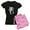 With Pink Camo Pant, variant on - Shark Attack - Women's Dark Pajamas