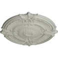 thumbnail image 3 of 53 1/2"OD x 3 1/2"P Attica Acanthus Leaf Ceiling Medallion (Fits Canopies up to 4 5/8"), Hand-Painted Pot of Cream, 3 of 5