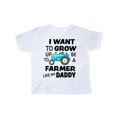 

Inktastic I Want To Grow up To Be a Farmer Like My Daddy Gift Toddler Boy or Toddler Girl T-Shirt