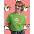 thumbnail image 2 of This Girl Loves Her Welsh Corgi T-Shirt Women -Image by Shutterstock, Female x-Large, 2 of 4