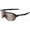 Soft Tact Black, variant on S2 Soft Tact Black Unisex Semi-Rimless Sport Shield Sunglasses with Bonus Lens