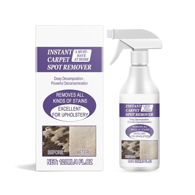 Limpiador de alfombras de 120 ml, para manchas de café, aceite y manchas difíciles.