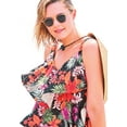 thumbnail image 6 of Swim 365 Women's Plus Size Longer-Length Tiered-Ruffle Tankini Top, 6 of 6