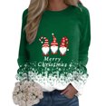 thumbnail image 1 of toraway Chandails en Molleton pour Femmes avec Capuche Imprimé Joyeux Noël Col Rond Pull Décontracté Manches Longues TG, 1 of 4