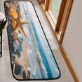 thumbnail image 6 of CURLYOOT Ocean Beach Runner Rug 2'x6' Washable Kitchen Runner Rug Indoor Non Slip Laundry Rugs Starfish Floor Carpet for Hallway Kitchen Entryway Bedroom Living Room, 6 of 9