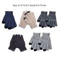 thumbnail image 4 of Minnieouse Guantes de punto Invierno Estilo simple Adultos Ropa Accesorio Manos Envoltura Calentadores Guante de pantalla táctil de punto al aire Type3 NO3, 4 of 6