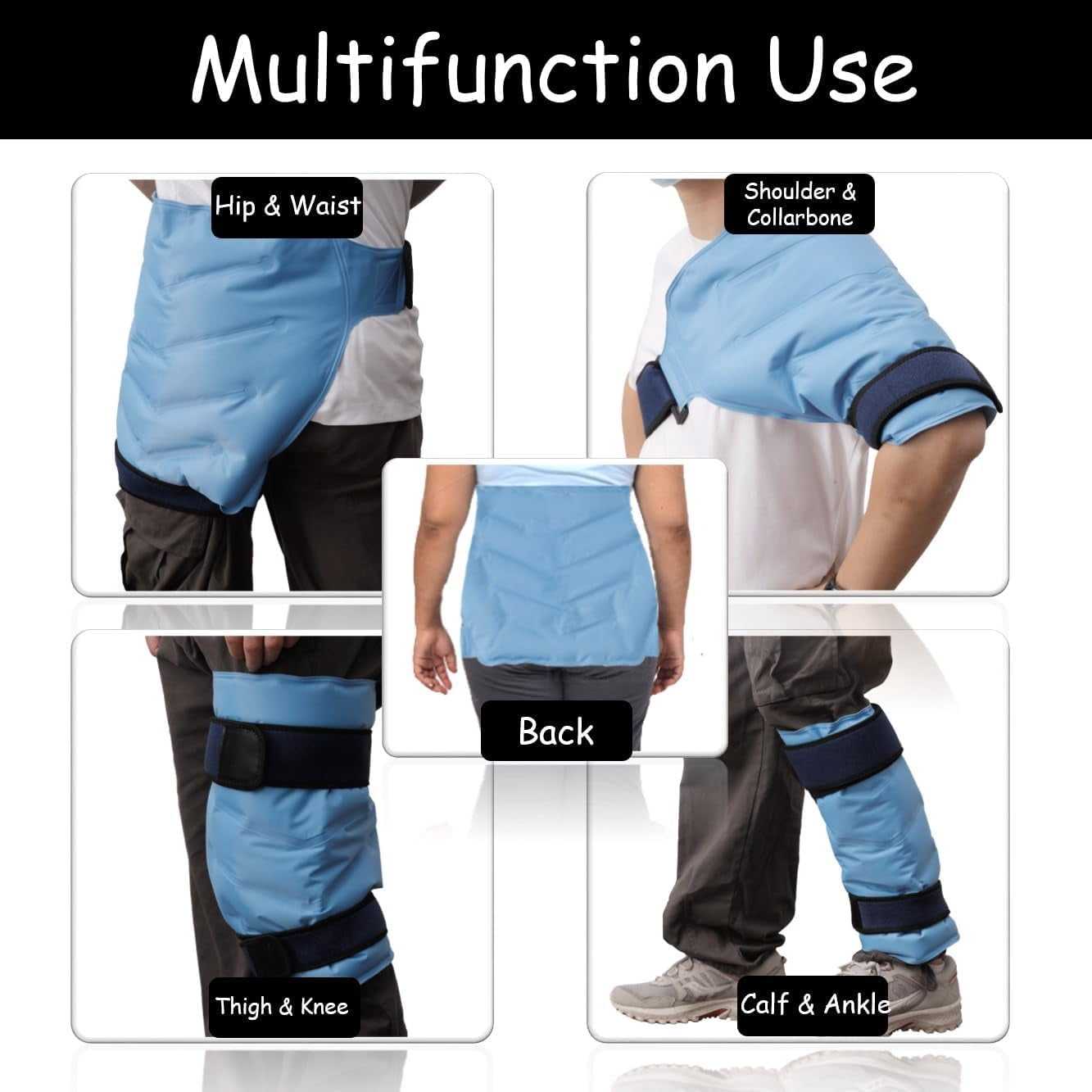 UTOURS Extra Large XXL Hip Replacement Recovery Aids, Plus Size Reusable Ice Bursitis Wrap for Inflammation & Swelling Relief, Post Hip Surgery Must Haves