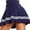 Dark Blue, variant on Womens Long Skirts Women's Basic Versatile Stretchy Flared Casual Mini Skater Skirt