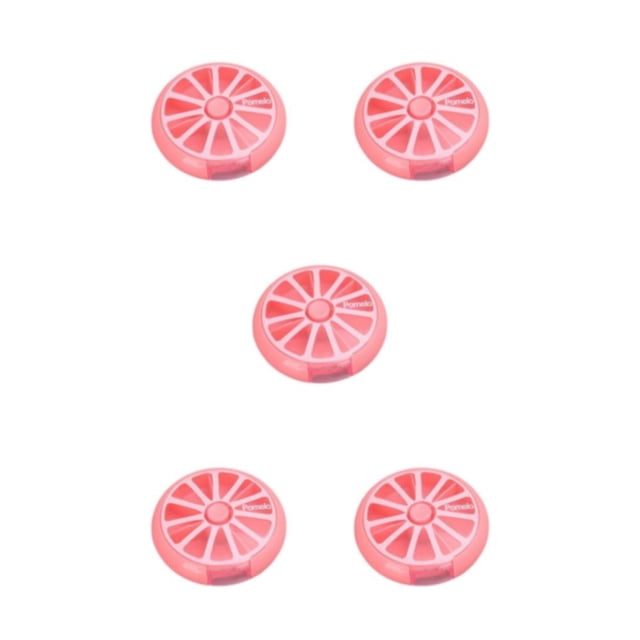 Pastillero Matsuzay 7 rejillas soporte para tableta dispensador hogar oficina escuela bolsillo viaje campamento organizador caja contenedor Rosa