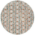 thumbnail image 2 of SAFAVIEH Trace Shavonne Geometric Trellis Wool Area Rug, Light Blue/Blue, 6' x 6' Round, 2 of 9