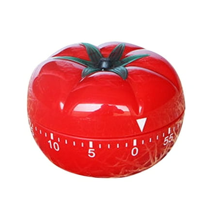 

AQRS Tomato Shape Kitchen Cooking Timer Reminder Alarm Clock 1 Minute to 60 Minutes Adjustable Countdown Clock Mechanical Timer