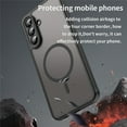 thumbnail image 4 of YEYKX Magnetic for Samsung Galaxy A36 5G Case [Compatible with MagSafe] [Military Grade Drop Protection] Translucent Matte Shockproof Phone Case,Black, 4 of 8