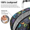 thumbnail image 5 of Womens DarkGray Cartoon Dinosaurs Pattern Lunch Box for Work,Insulated Lunch Bag for Women,Loncheras Para Mujer,Leakproof Adult Lunch Bag for Work,Beach,Travel,Picnic,Camping, 5 of 7