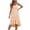 Khaki, variant on IROINNID Women's A-Line Dress Casual Gorgeous Fashion Summer Sling Mid-waist Sleeveless Strapless Striped Dress V-Neck Comfort Waist Dress