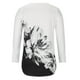 thumbnail image 4 of Blusa de manga larga con estampado de cuello en V suelto informal para mujer de talla grande Fridja  fjkfkj3591, 4 of 8