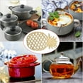 thumbnail image 5 of 2Pcs Gold Pineapple Cast Iron Trivet with Rubber Feet,Heat-insulation Hot Pot Pads,Gold, 5 of 5