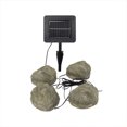 thumbnail image 5 of Luces solares para jardín, lámpara de piedra de simulación para exteriores, luces nocturnas de paisaje impermeables para césped/patio/camino cuatro piedras, 5 of 5
