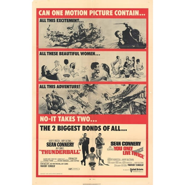 You Only Live Twice Movie Poster Style H 11 X 17 1967 Walmart Com
