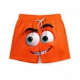 thumbnail image 3 of Pantalones cortos de bolsillo para niños con cordón elástico estampado casual traje de baño pantalones de cinco puntos, 3 of 8