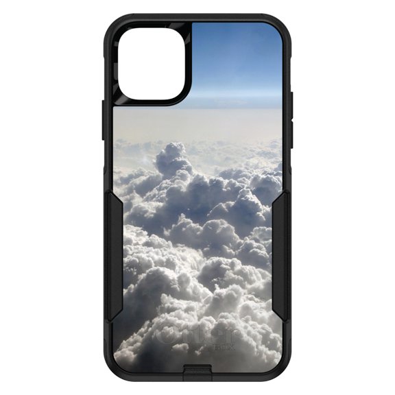 DistinctInk OtterBox Commuter Custom Case for Apple iPhone 15 (6.1" Screen) - Blue Sky Above Clouds - Slim Profile Design