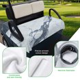 thumbnail image 5 of Golf Cart Seat Covers for 2 Seater,Modern Gray White Microfiber Cart Seat Towel Blanket,Abstract Geometric Marble Patterns Absorbent Breathable Non Slip Bench Seats Protector for Golf Course 51"x31", 5 of 9