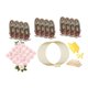thumbnail image 2 of 12 piezas de centros de mesa florales de metal multifuncionales, 12 soportes de madera para redondas de boda DIY, estructura de alambre, 2 of 9