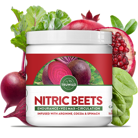 TRUWILD Nitric Oxide Booster Beet Root Capsules for Circulation