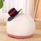 thumbnail image 5 of Decoraciones navideñas, adornos navideños, arena para gatos y casa semicerrada para gatos de invierno para todas las estaciones, linda casa para gatos con diseño de muñeco de nieve navideño, suministr, 5 of 6