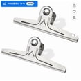thumbnail image 1 of Extra Large Clips 30Cm Stainless Giant Clips Paper Clamps Holder For Drawing Board Art Teachers Home (Silver), 1 of 9